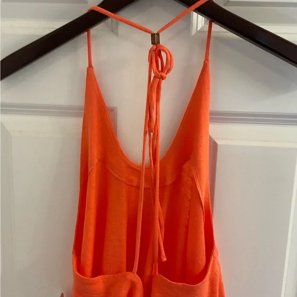 Free People Long Weekend Halter Top - NWT - Medium -  Watermelon - Picture 12 of 15